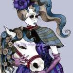 Art Nouveau fantasy horse a..