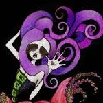 goth girl art print 5 x 7 c..