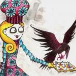 Goth Art Print 5 x 7 creepy..