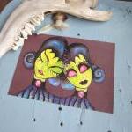 siamese twins 5 x 7 art pri..
